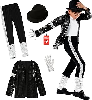 Morph Popstar Costume for Kids, 80s Disco Outfits for Boys, Retro Costume Boys, 80s Party Wear, Halloween Costumes for Kids