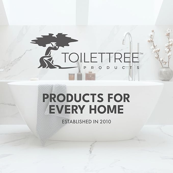 ToiletTree Products Deluxe Toilet Brush with Lid - Black 2 Pack