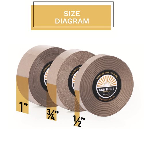 Lace Front Hold Wig Adhesive Tape Roll, Hair Replacement Toupee Tape (1" x 36 yds)