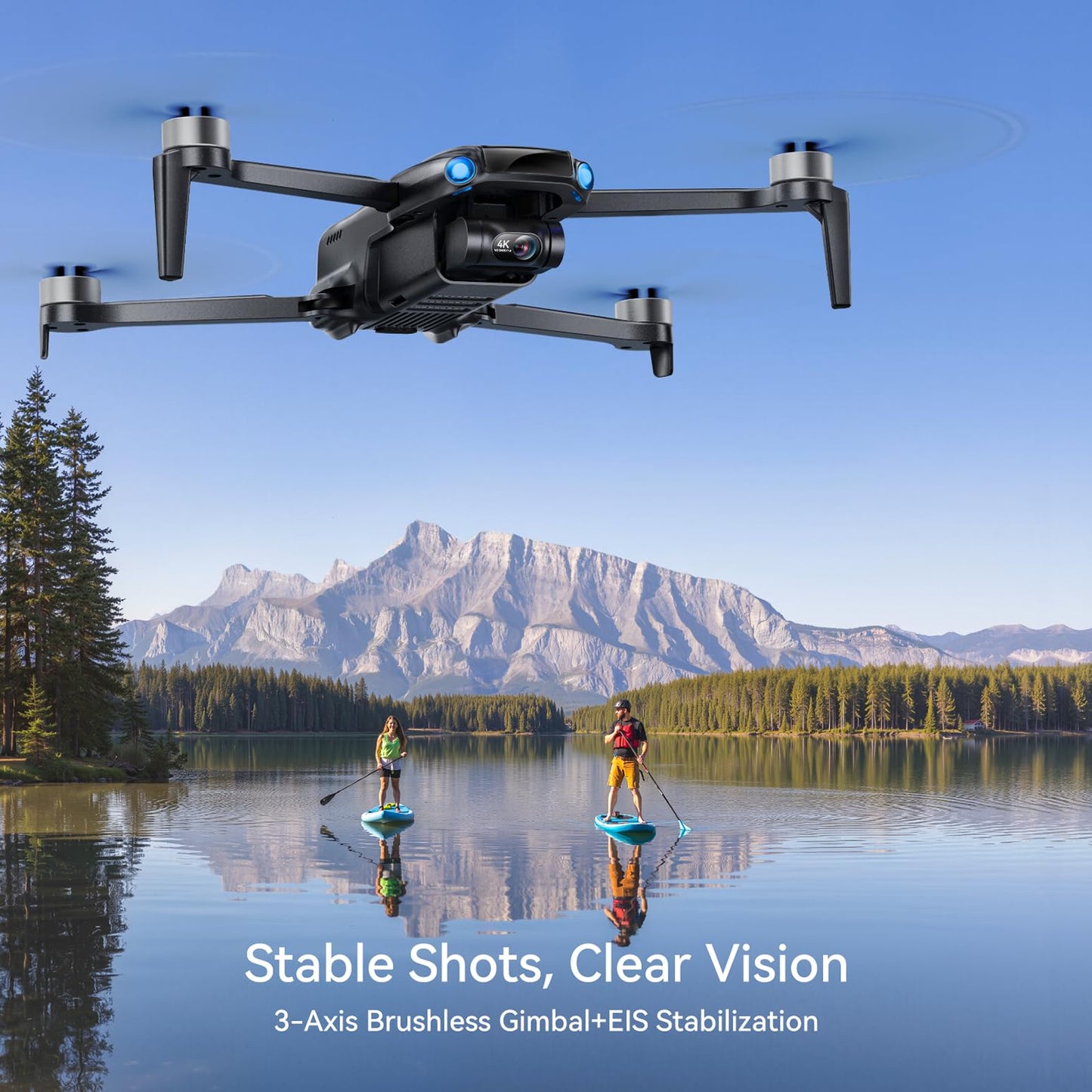 Ruko U11MINI 4K, Drones with Camera for Adults 4K Video 8K Photo and Ruko R111S RC Aircraft GPS Tracker/Finder with Beeper