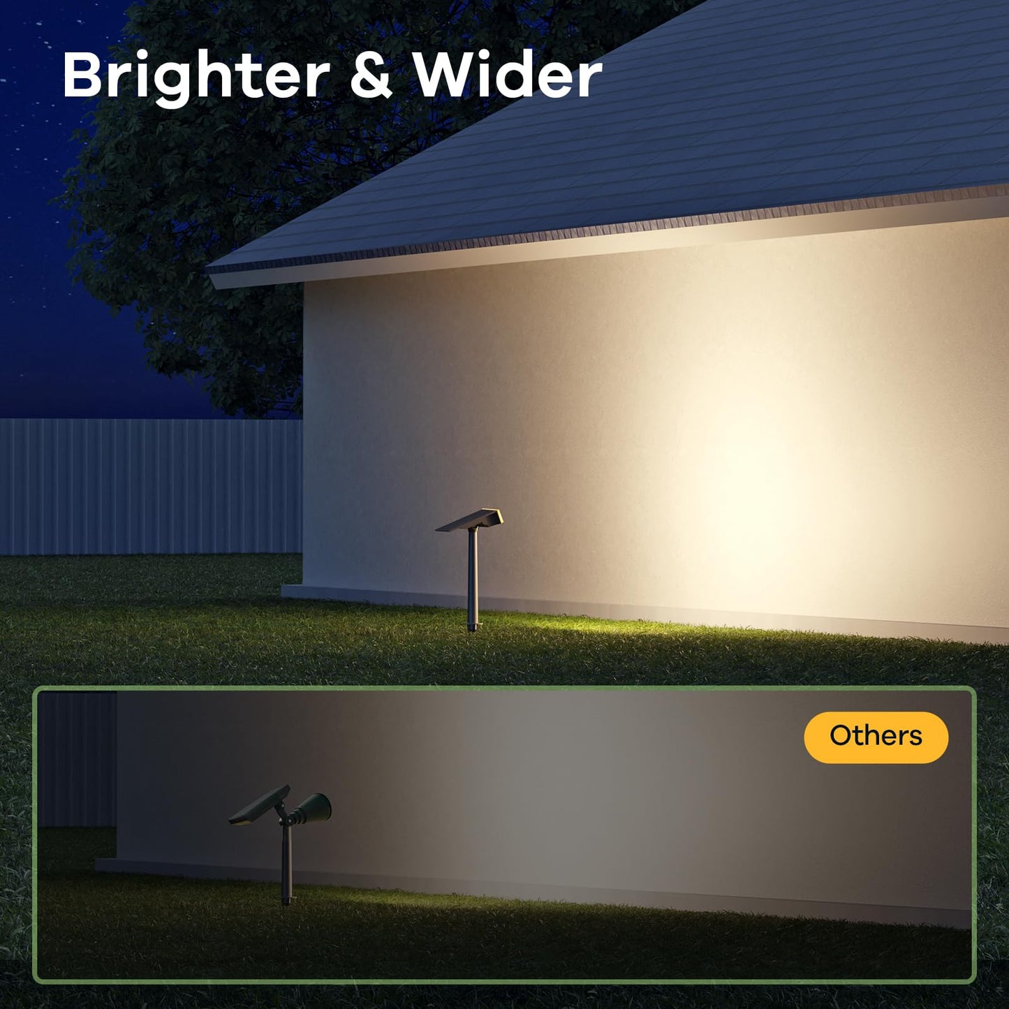 Consciot Solar Lights Outdoor,3000K Warm White Solar Spot Lights, Solar Spotlights Outdoor IP65 Waterproof, Solar Landscape Lights for Yard Tree House,8 Pack