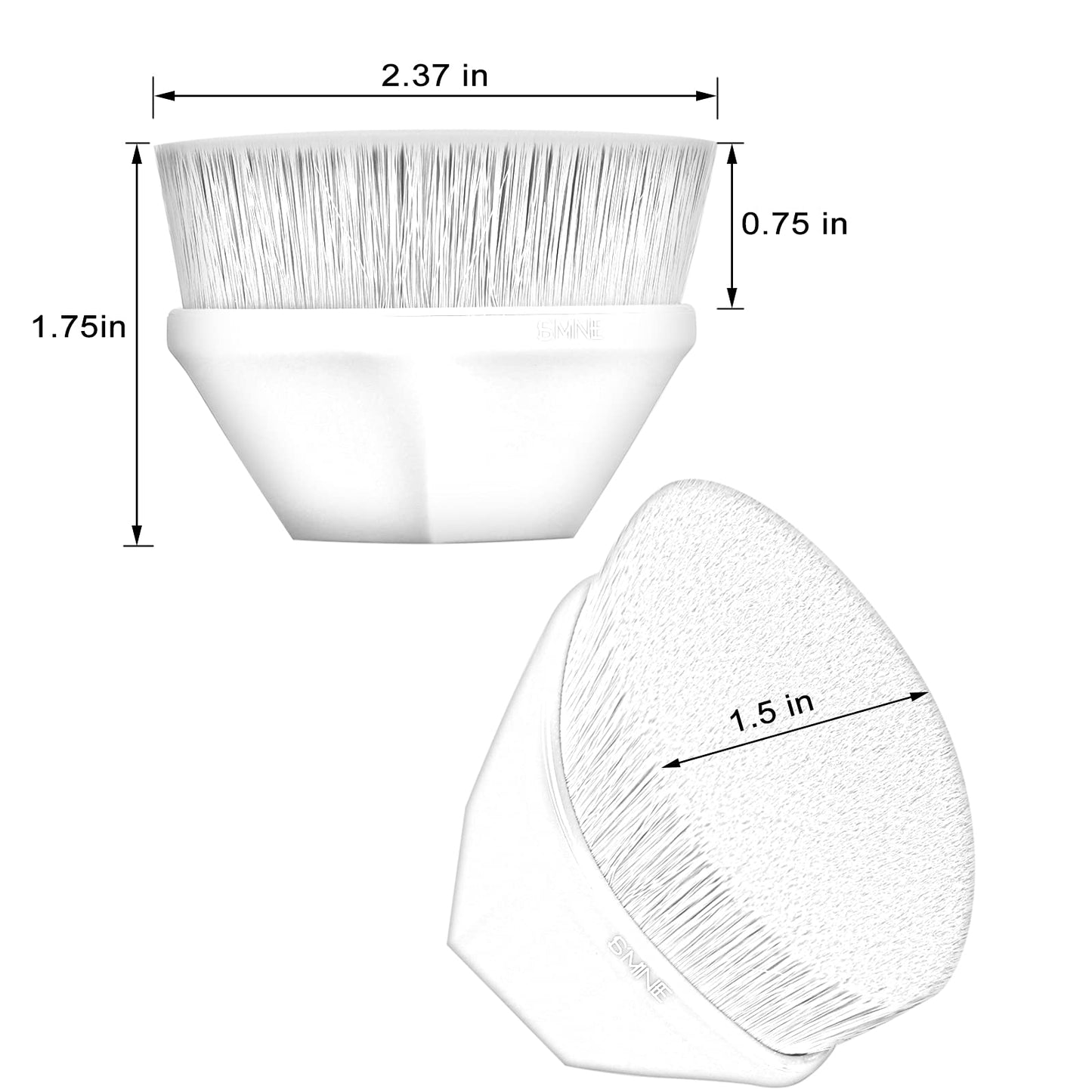 ISMINE Foundation Makeup Brush Flat Top Kabuki Hexagon Face Blush Liquid Powder Foundation Brush for Blending Liquid, Cream or F