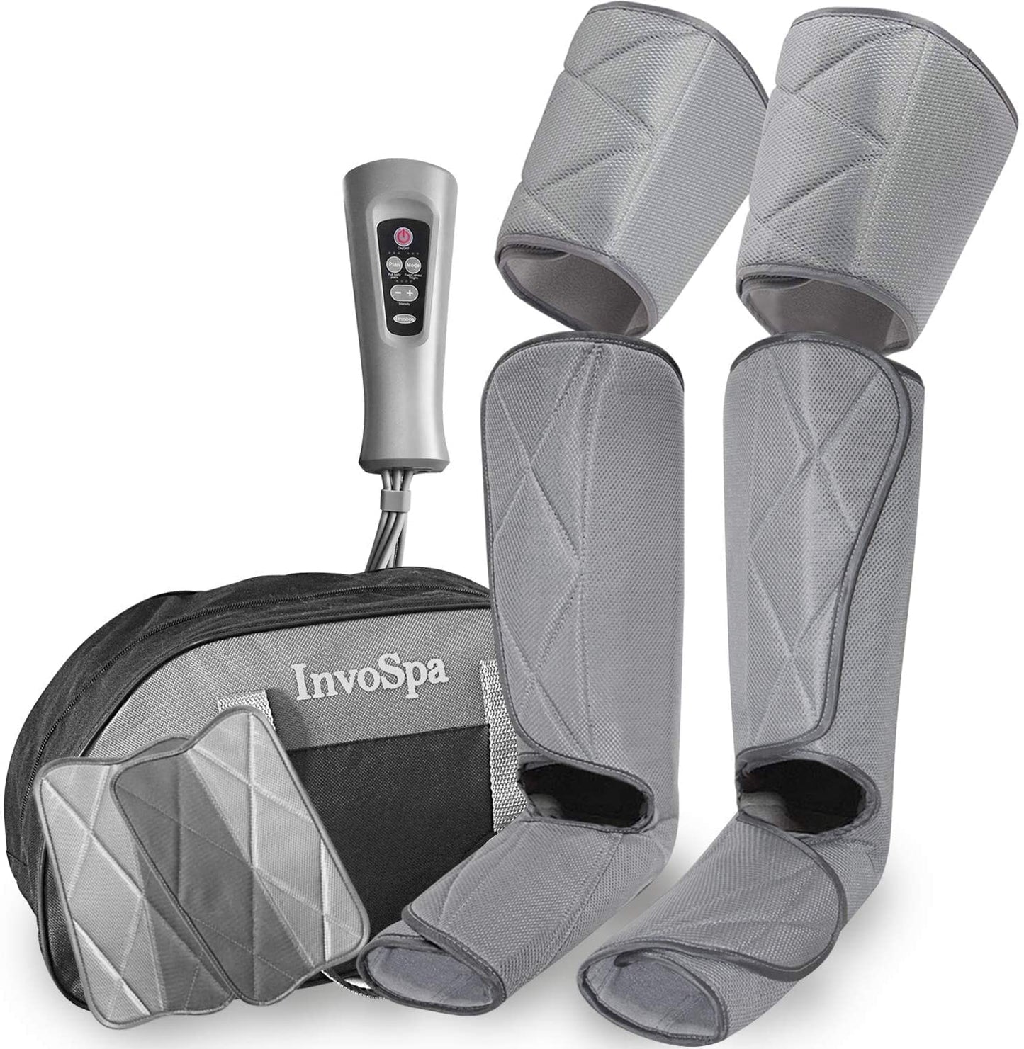 InvoSpa Shiatsu Foot Massager Machine with Heat - Electric Deep Kneading Heated Foot Massage - Spa Feet Massager for Neuropathy
