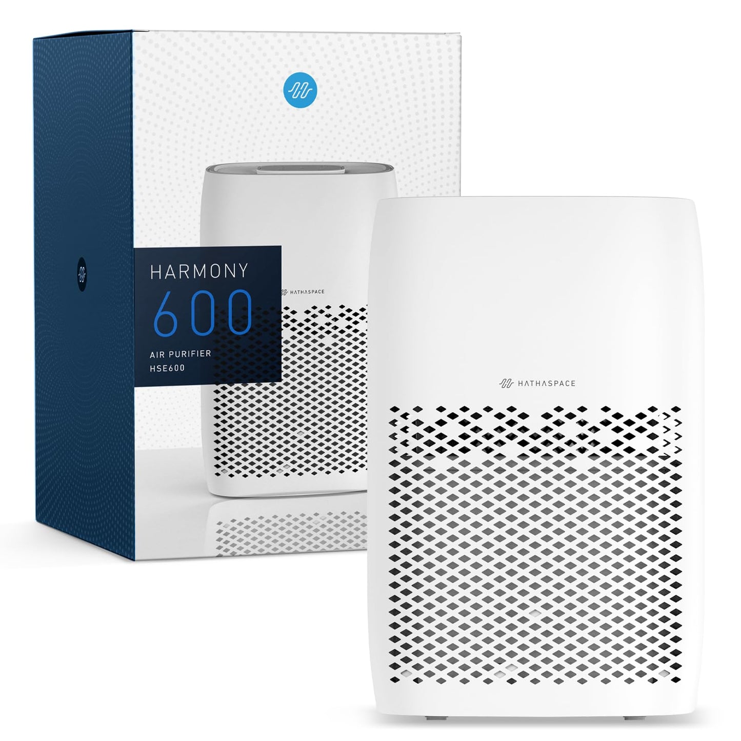 HATHASPACE HSE600 Smart True HEPA Air Purifier for Home, Small Air Cleaner with Activated Carbon Filter, Removes 99.9% of Dust,