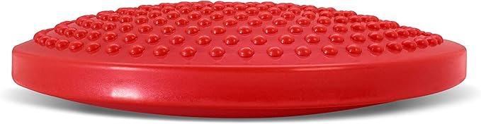 WALIKI Children's Wobbly Cushion, Alternative Classroom Seating | Inflatable Core Disc Seats for School (Pump Included, 12”/30CM, Red)
