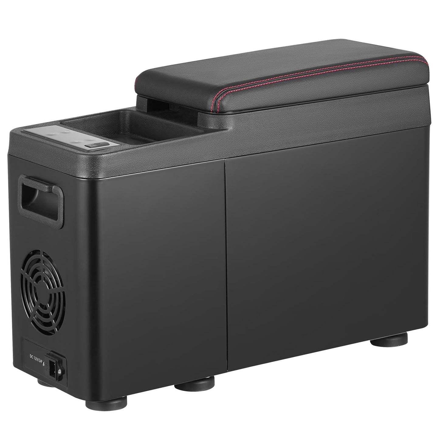 VEVOR Car Refrigerator, 12 Volt Car Armrest Refrigerator Fridge, 8 L Single Zone Portable Freezer, -4℉-68℉ Adjustable Range, 12/24V DC and 100-240V AC Compressor Cooler for Outdoor, Camping
