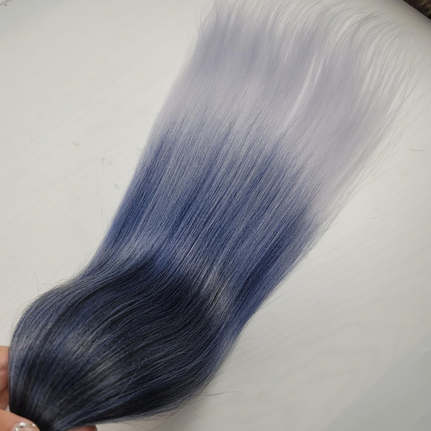Blue Ombre Braiding Hair Pre stretched for Boho Braids hypoallergenic Knotless Curly Braiding Hair Non Itch Non Toxic Braids