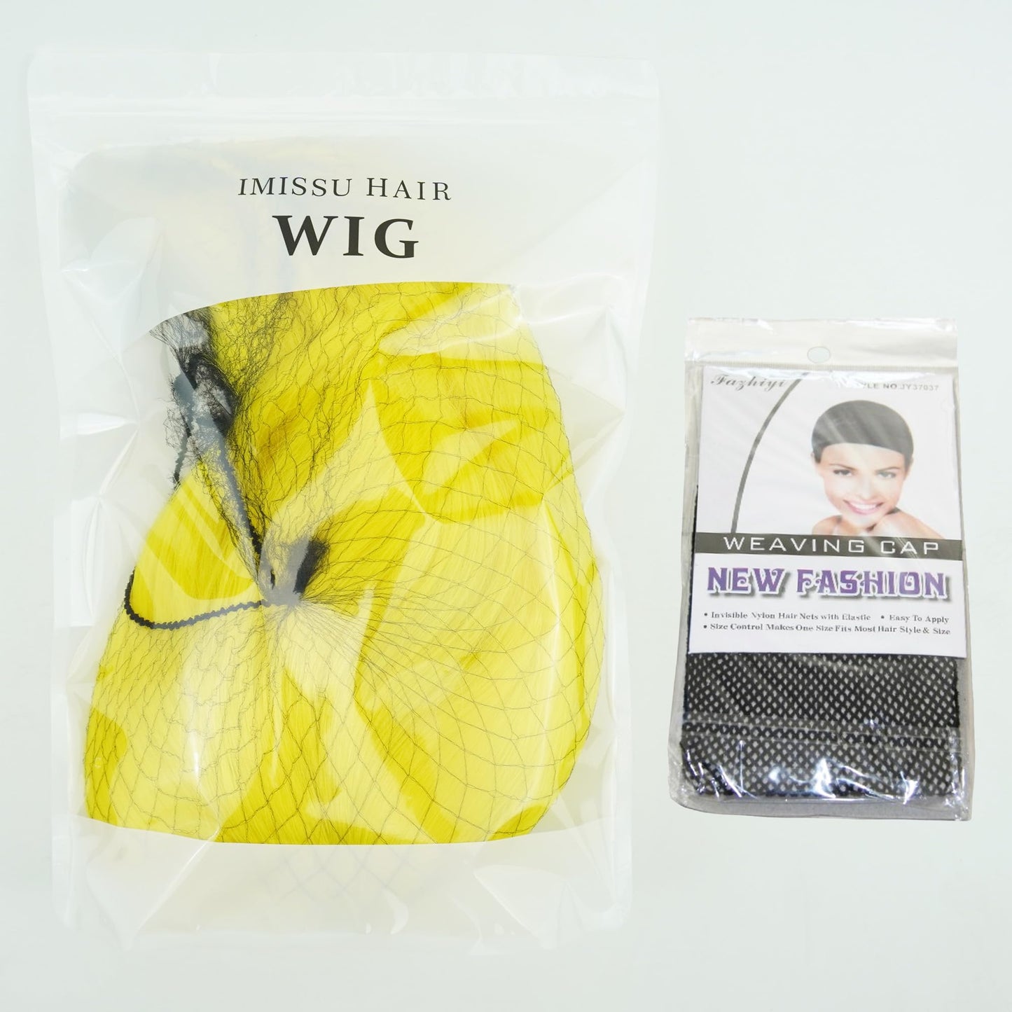12 Inches Unisex Short Cosplay Hair Party BOB Wig with Bangs Halloween Costume Wigs (Bright Yellow)