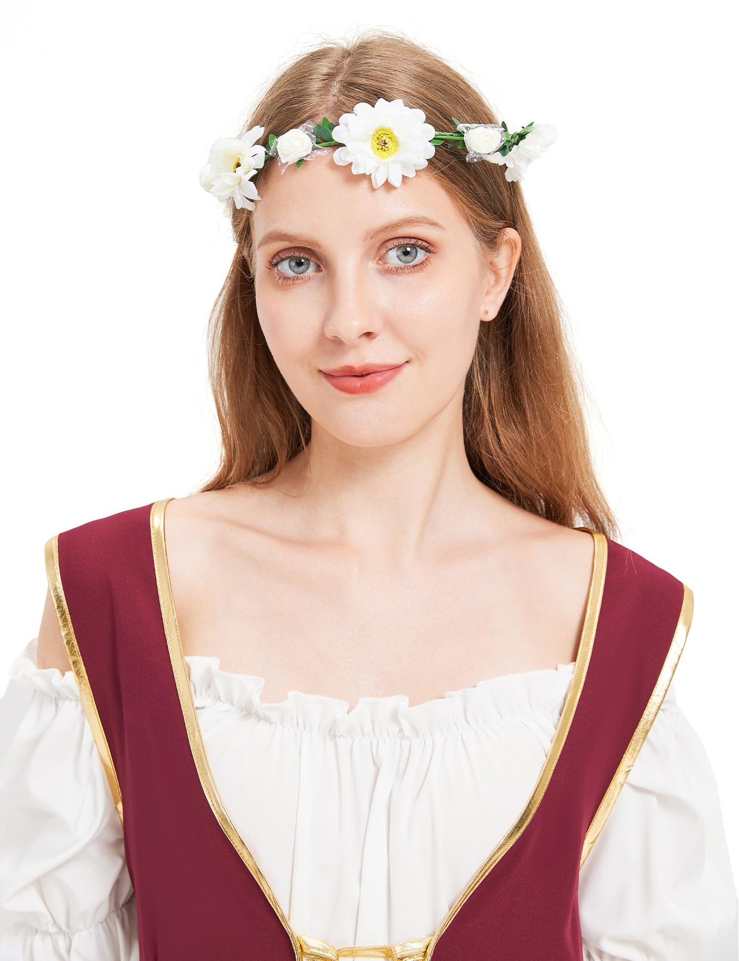 Opemon Halloween Medieval Dress for Women Renaissance Costume Fairy Victorian Costumes Gothic Corset Dress Cosplay Red
