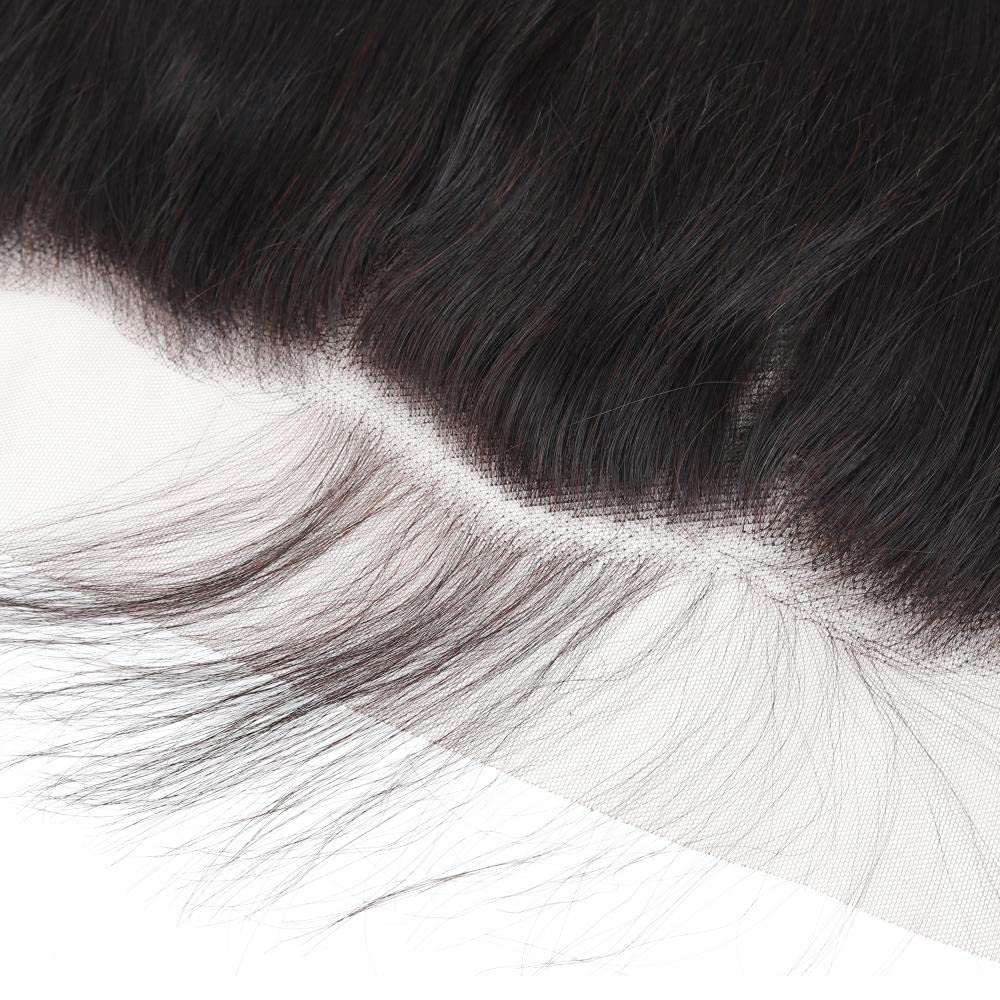 13x4 Ear to Ear Transparent HD Lace Frontal Closure 12A Unprocessed Brazilian Virgin Human Hair Frontal 14 Inch Silky Straight F