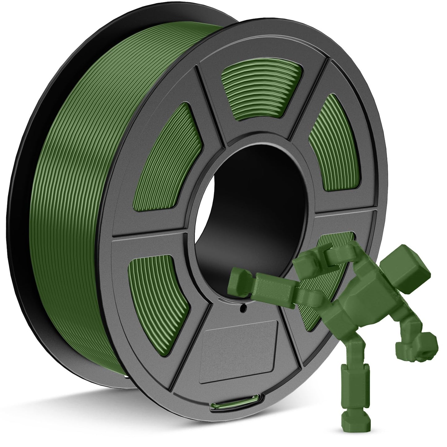 JAYO PETG Filament 1.75mm Olive Green 1.1 KG, Strong Toughness PETG 3D Printer Filament Dimensional Accuracy +/- 0.02 mm, 2.4lbs