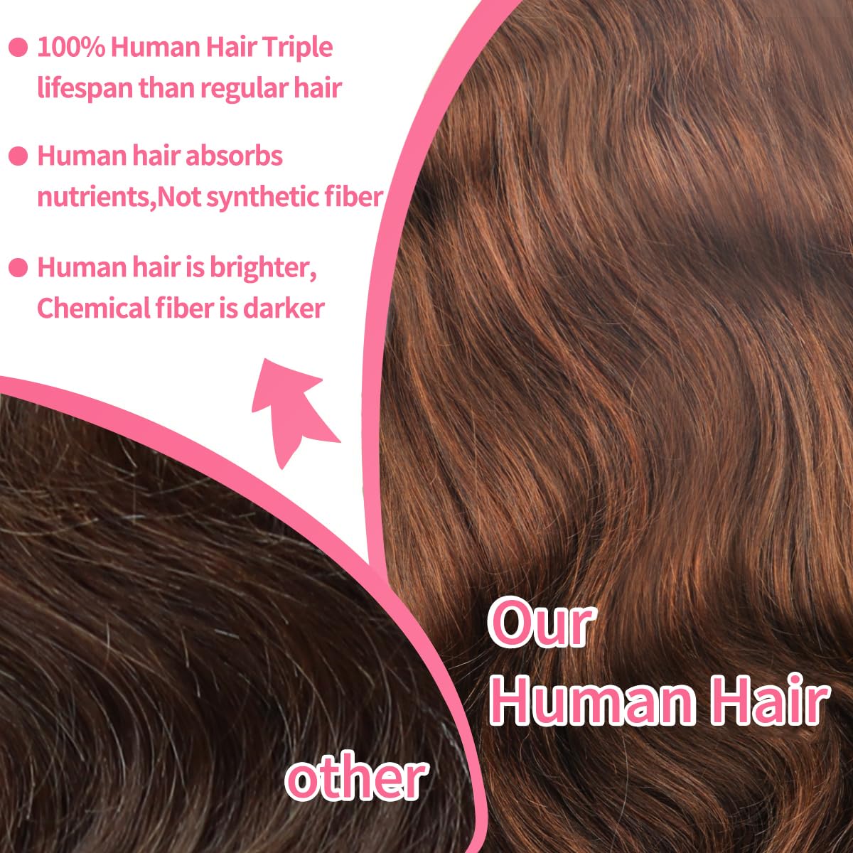 Gureimi 32 Inch Chocolate Brown Lace Front Wig 13x6 Lace Front Wigs Human Hair Body Wave Brown Wig Human Hair HD Lace Front Wigs