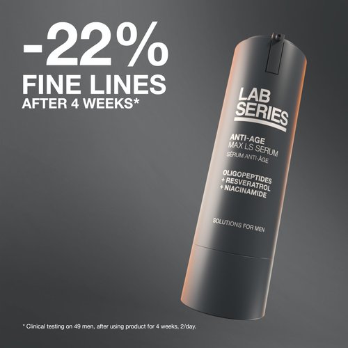 Lab Series Men's Max LS Serum - Anti Aging Skin Care for Men - Visibly Reduces Fine Lines & Wrinkles, 0.91 Ounce Refill