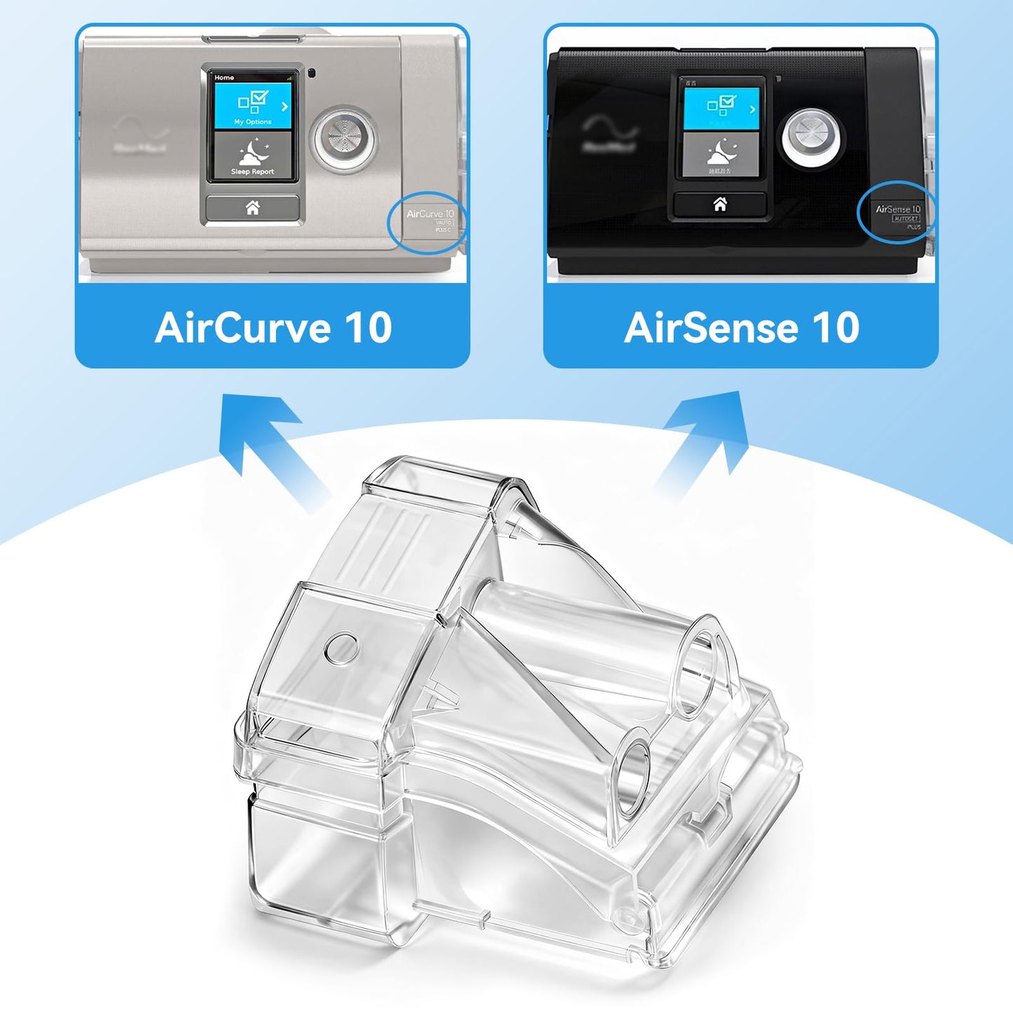 Water Chamber for AirSense 10 & AirCurve 10, Perfect Fit and Seal Replacement Water Tank Compatible with AirSense 10 Machines, Reliable CPAP S10 Supplies