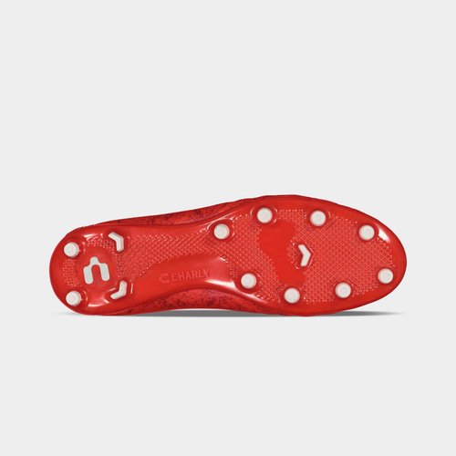 Charly Men's Hotcross 2.0 Soccer Cleat (Red, Numeric_7_Point_5)