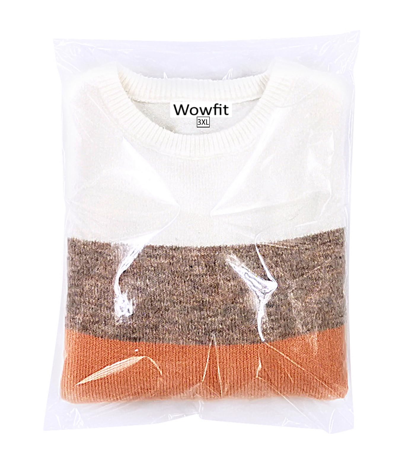 Wowfit 100 Count 14x20 Inch Clear Cellophane Plastic Bags, Resealable Self-Sealing Cello Bags Great for Packaging Clothing, Shirts, Decorative Wrappers, Party Favors, Artwork and More