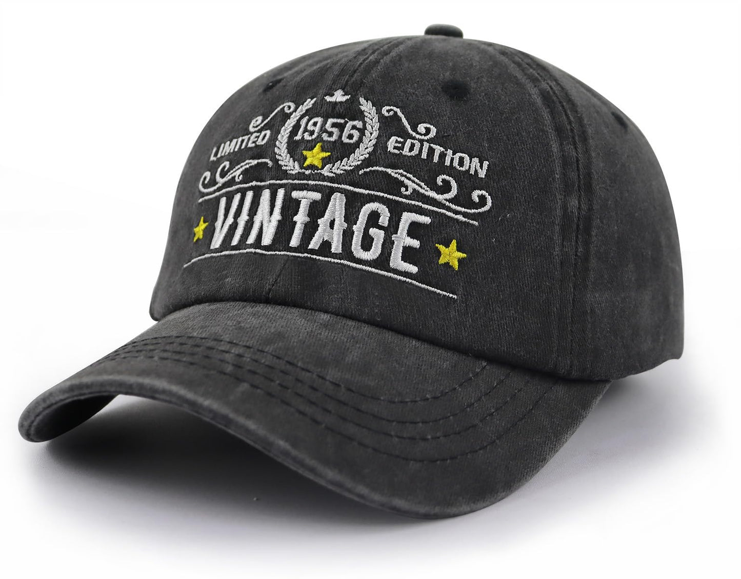 69th Dad Birthday Gift Hats for Men, Turning 69 Years Old Party Supplies Baseball Cap, Adjustable Embroidered Vintage 1956 Hat Limited Edition