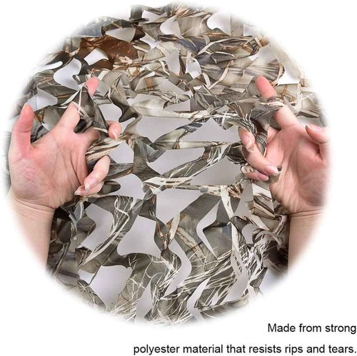 FullLit Camo Netting, Camouflage Netting, 20ft×20ft Hunting Blind Camo Net, Army Party Decorations, Sunshade Fence Nets, Camo Mesh, Great for Camping, Shooting, Photograph, Car Cover, Outdoor
