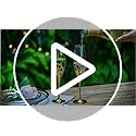 Wedding Champagne Glass Set Gold Toasting Flute Glasses Deluxe Pack of 2 with Rhinestone Rimmed Hearts Decoration for Wedd...