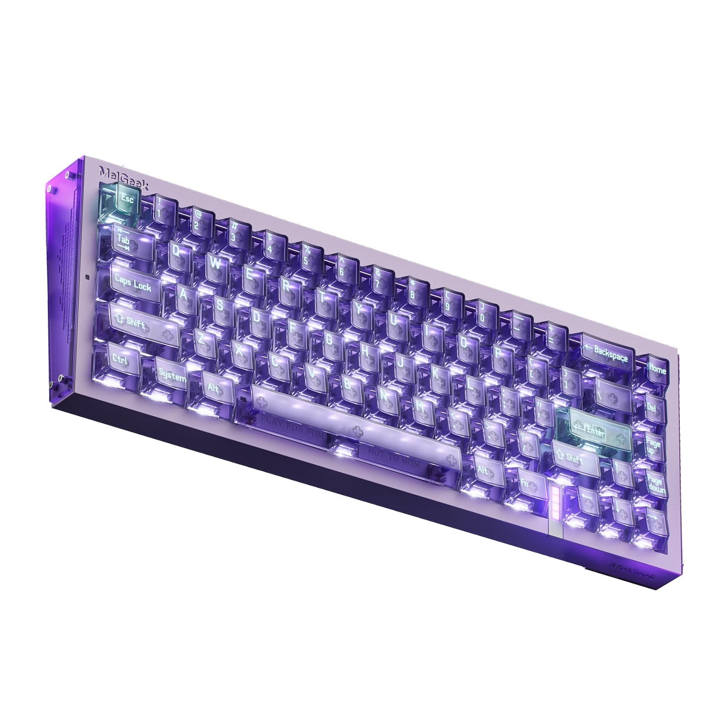 MelGeek REAL67 Wired Gaming Keyboard with RGB, Magnetic Keyboard with Hall Effect, Rapid Trigger, Hot-Swappable, Snap Tap & Adju