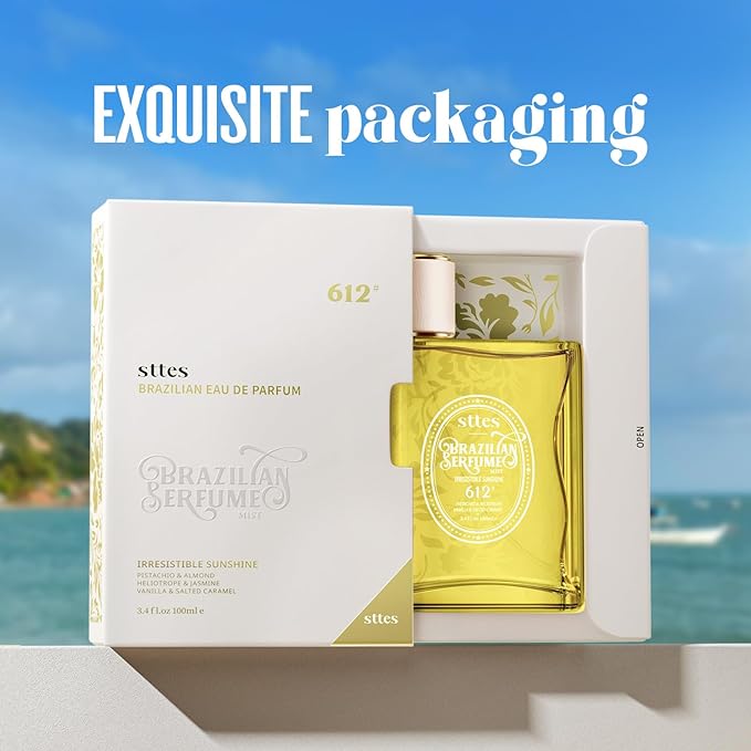 Sttes Perfume 612#(PASSION FRUIT COCONUT WATER) - Eau De Perfume 100ml (3.4fl Oz) Flower Fruit Gourmet tune (PASSION FRUIT +COCONUT +vanilla)