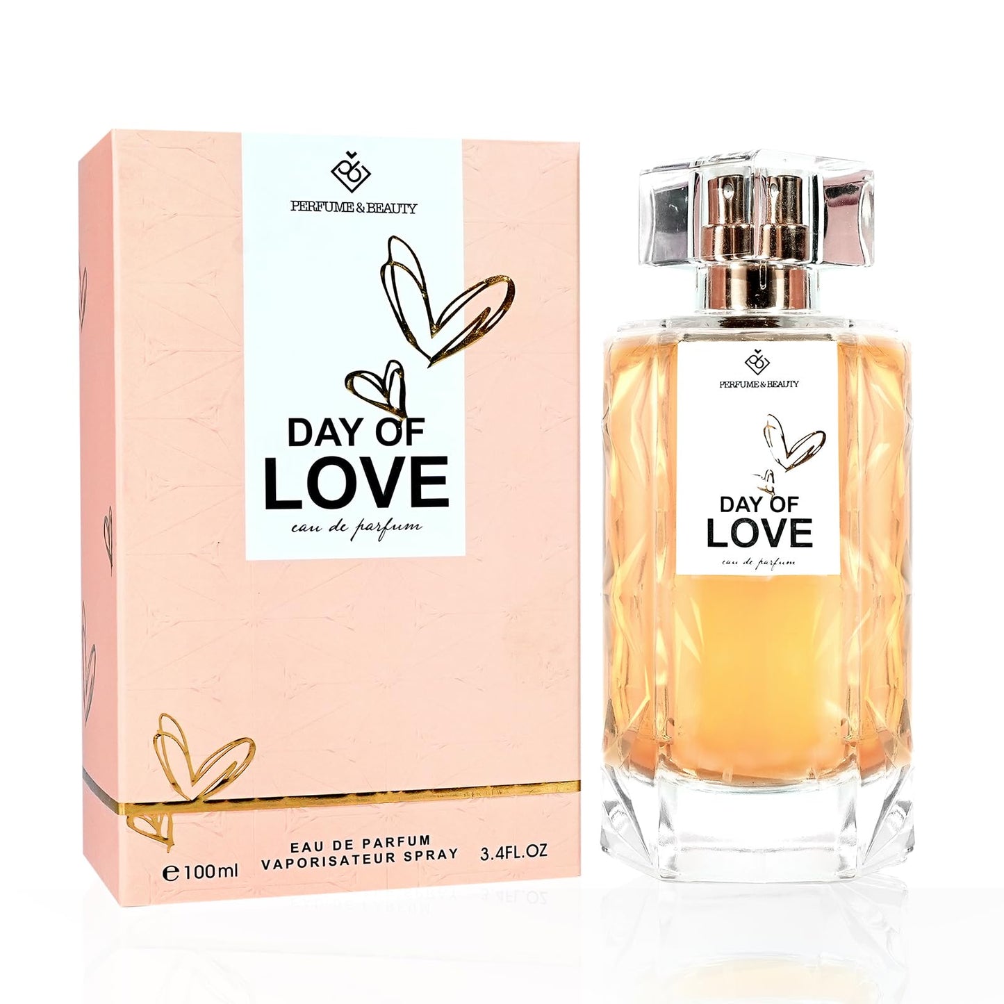 PERFUME&BEAUTY Day of Love Eau de Parfum Spray for Women,Long Lasting Fragrance, Notes of Juniper, Apricot, Apricot Tree Flower 3.4 oz Spray, Ideal Gift for Mom, Graduates