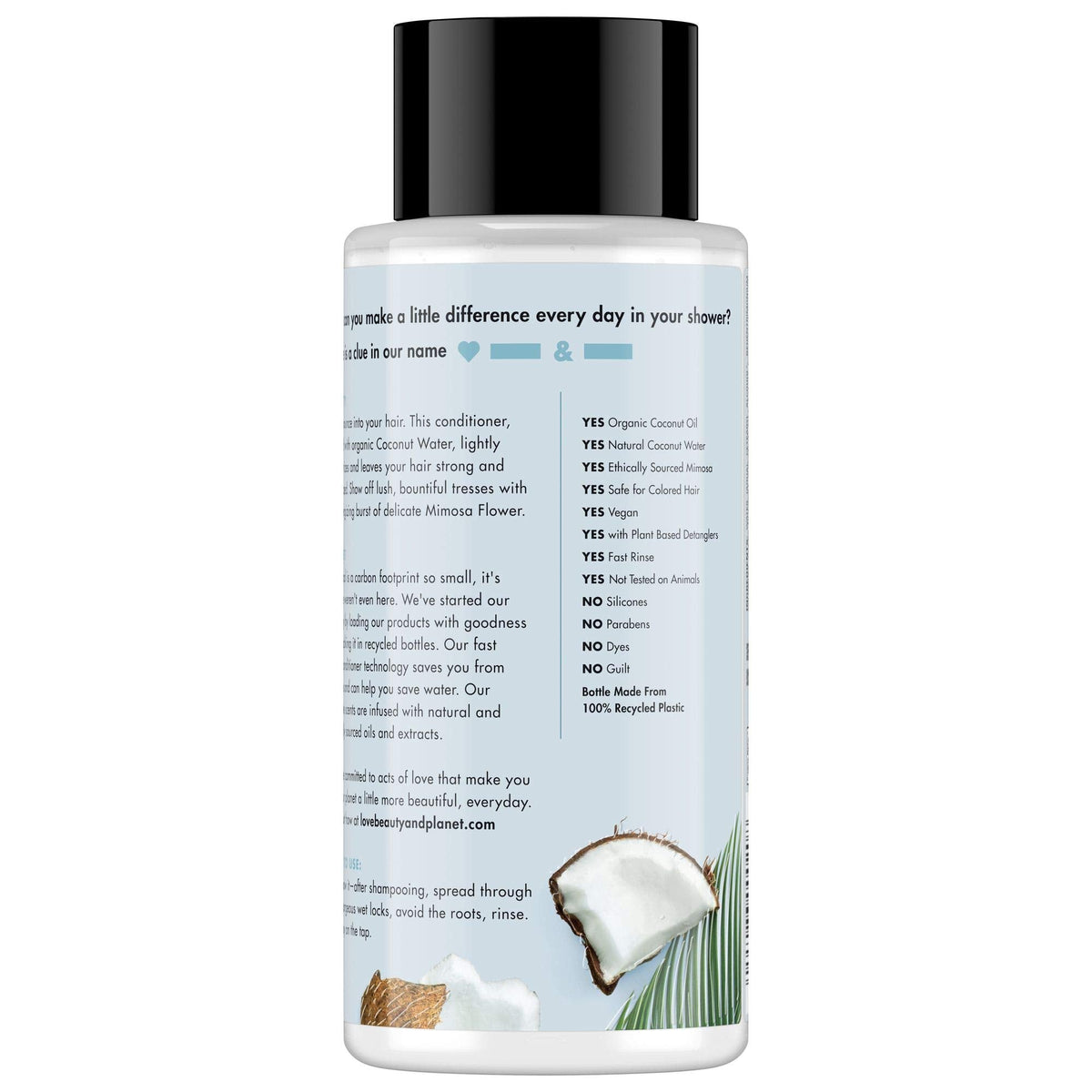 Love Beauty and Planet Volumizing Conditioner Coconut Water & Mimosa Flower 13.5 oz