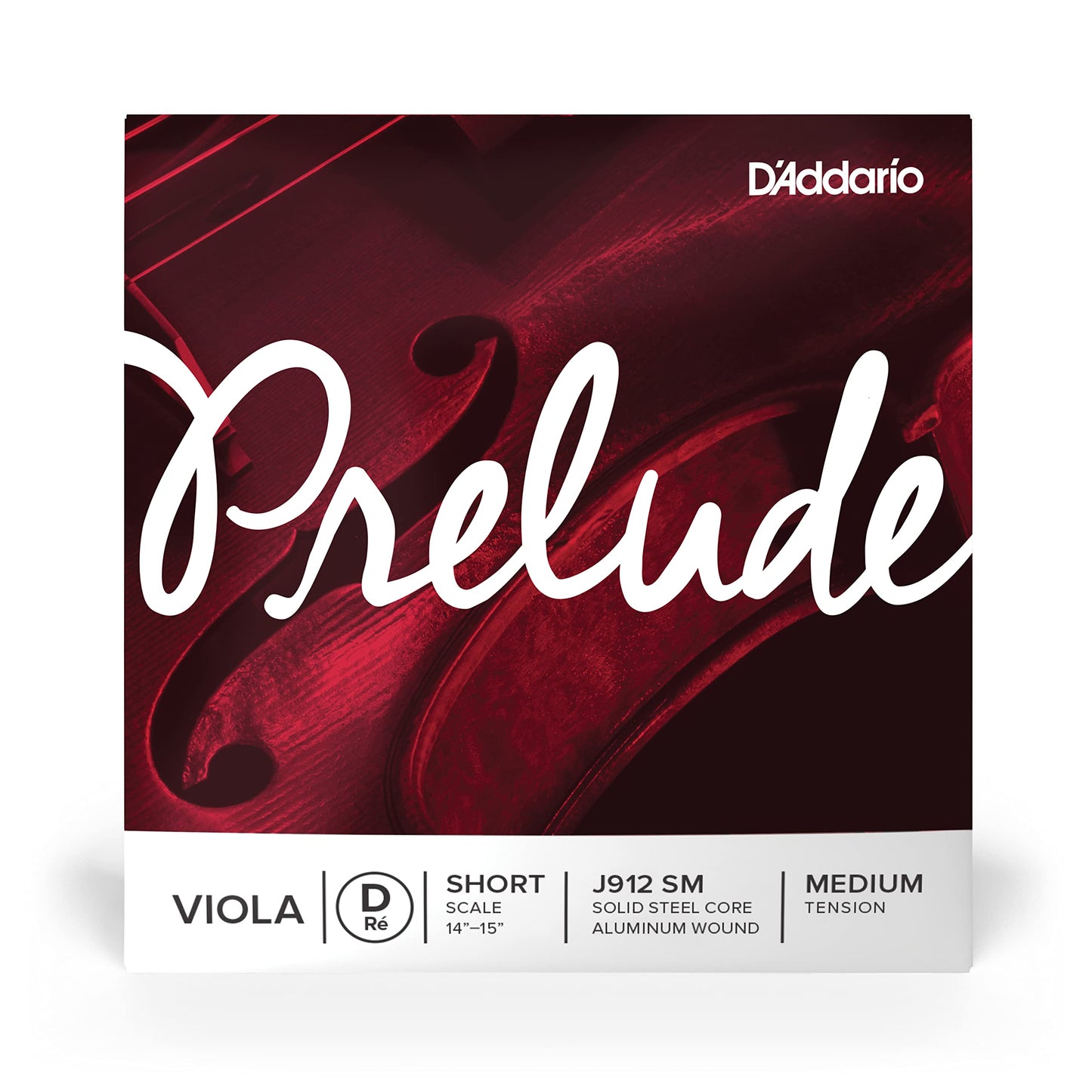 DAddario Prelude Viola Single D String, Short Scale, Medium Tension