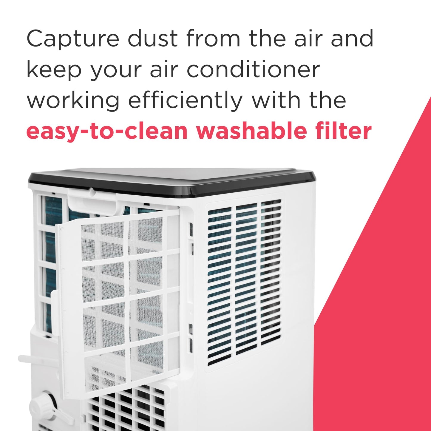 Frigidaire Portable Room Air Conditioner 8,000 BTU (ASHRAE) / 5,500 BTU (DOE), Cools Up to 350 Sq. Ft., Quiet Operation, Dehumidifying Dry Mode, White