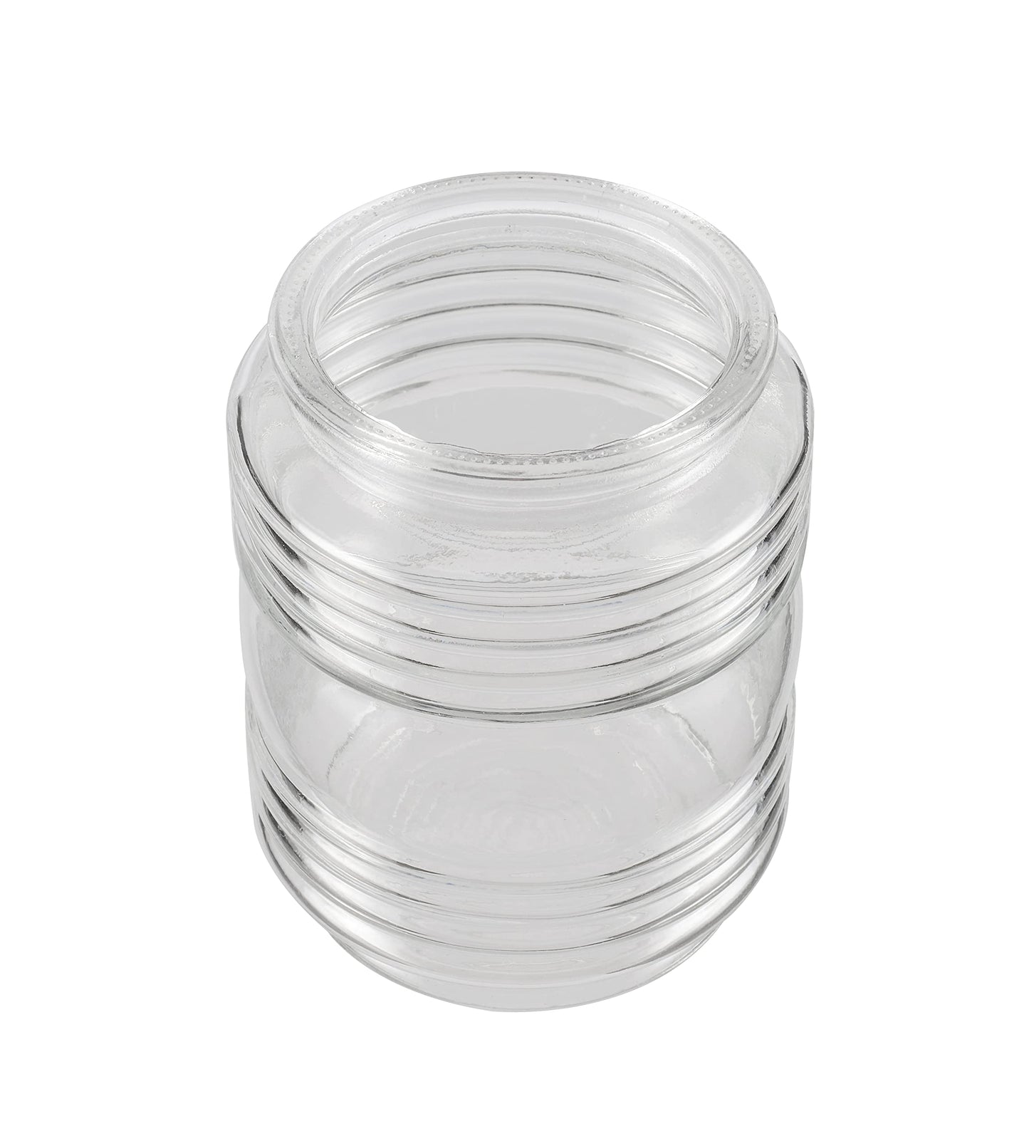 Aspen Creative 23603-01, Replacement Clear Jelly Jar Glass Shade,Use For Indoor And Outdoor, 3-5/8"Dia x 4-3/4"H/Fitter 3-1/4"