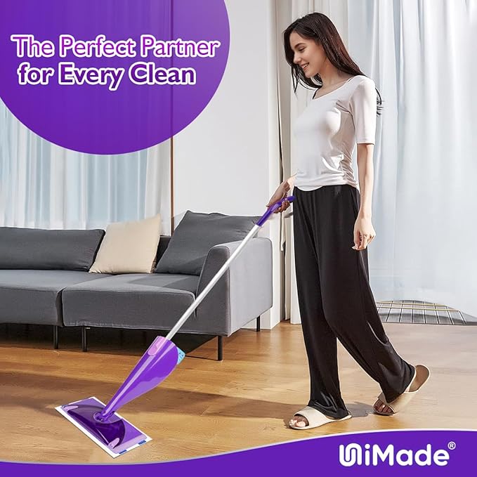 64 Count Mop Pad Refill Compatible with Swiffer WetJet, Disposable Multi-Layers Mopping Pads for All Hard Surface, Especially Hardwood Floor, Super Absorbent Spray Mopping Pad Refills