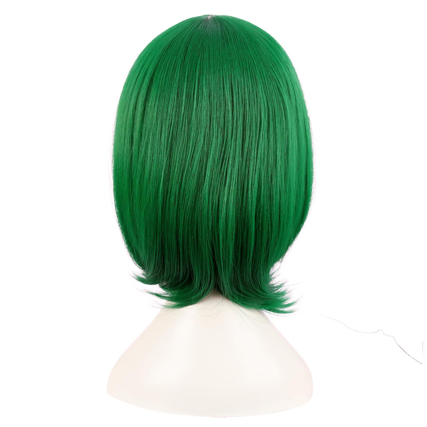 MapofBeauty 14Inch /35cm Female Models Medium Length Straight Hair Cosplay Wig (Grass Green)