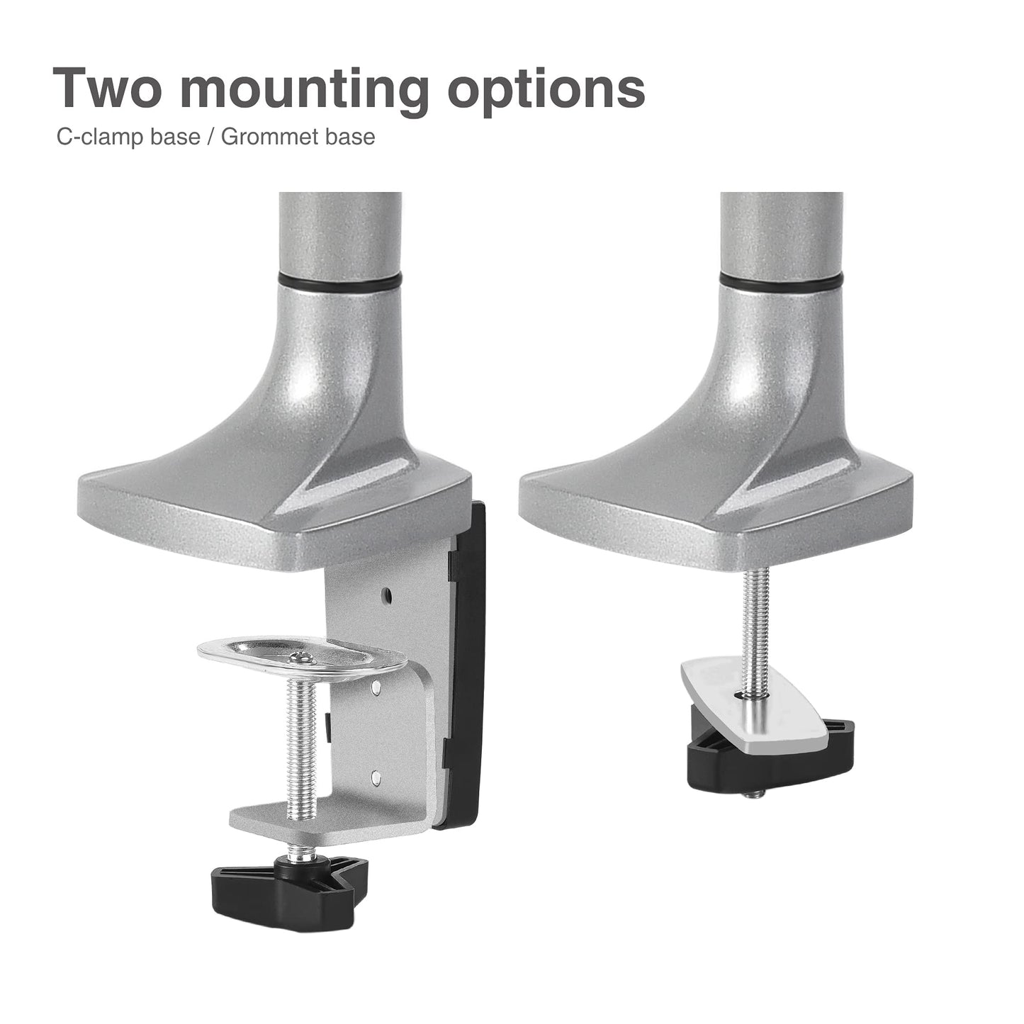 Siig Single Monitor Desk Mount With Premium Gas Spring For 13 To 32 Inch Flat & Curved Screens, Vesa, Articulating Monitor Stand