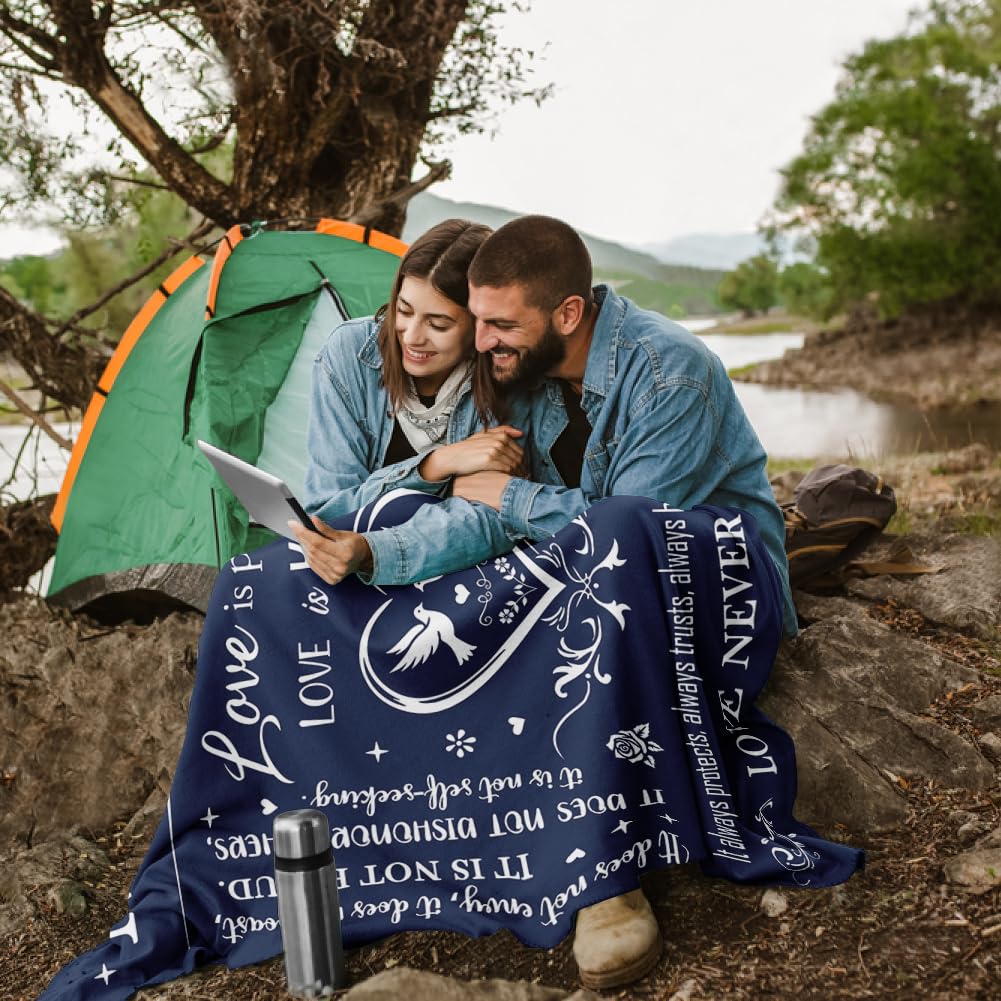 Basiole Wedding Gifts for Couples 2025, Bridal Shower Gifts for Bride to Be, Anniversary/Wedding Registry/Marriage Gifts for Newlyweds Couple Bride Groom Husband Wife, Mr and Mrs Blanket 50"X60"