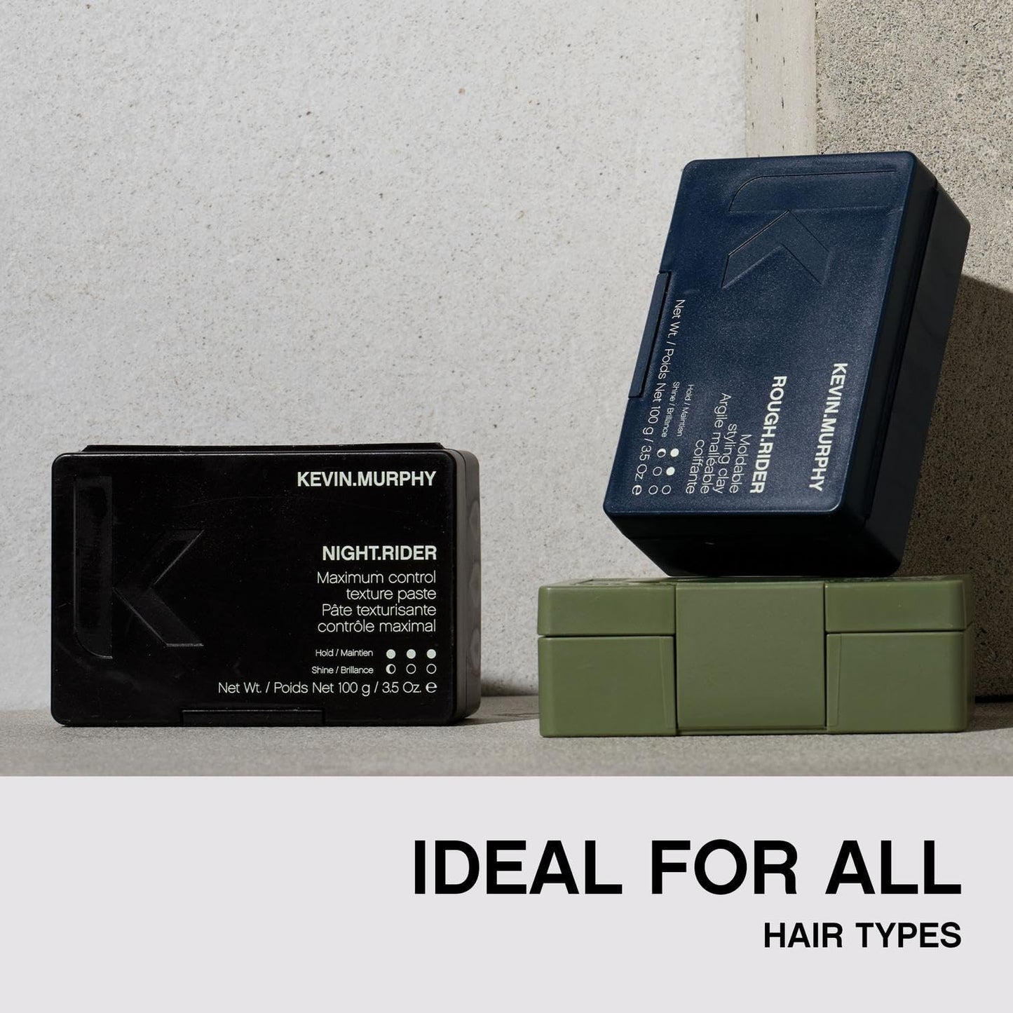 KEVIN.MURPHY NIGHT.RIDER - Strong Hair Paste - For All Hair Types - Hair Moulding Paste - Boosts Hair Shine - Strong Hold Hair C