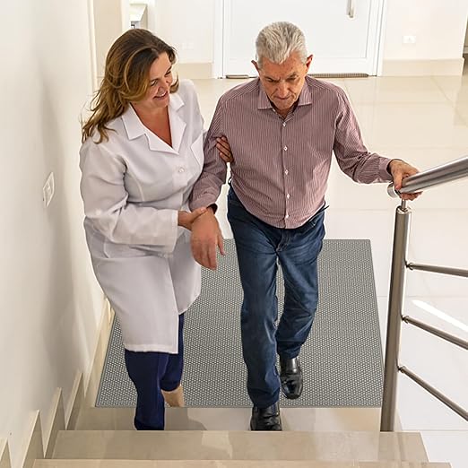 Stair Treads for Wooden Steps, Non-Slip Stair Runner Indoor Outdoor Stair Tread Mats Covers Pads, 31" x 31"Matching Staircase Step Runner for Elders, Kids and Dogs (31" x 31")