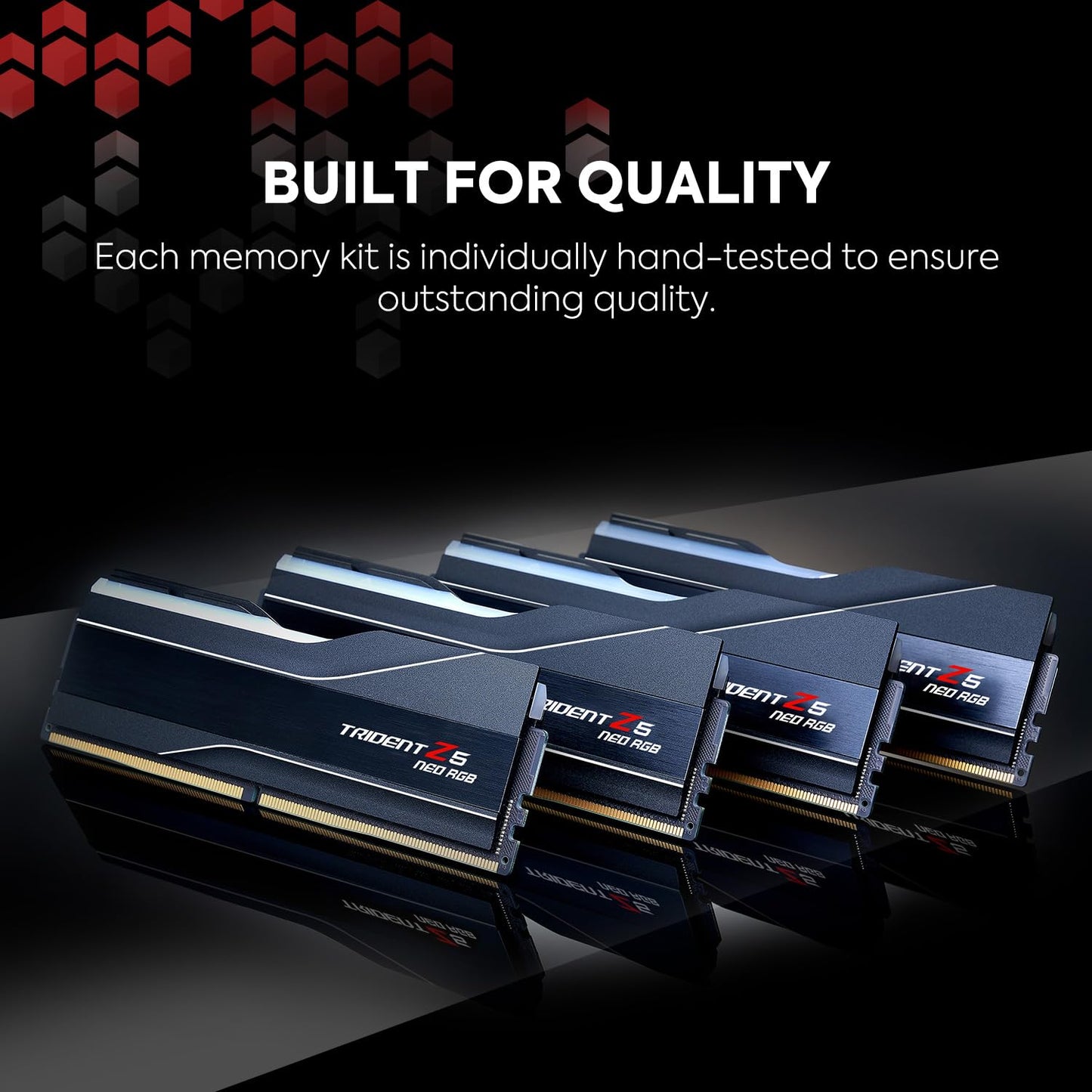 G.SKILL Trident Z5 Neo RGB DDR5 RAM 64GB (2x32GB) 6000MT/s CL26 Matte Black F5-6000J2636H32GX