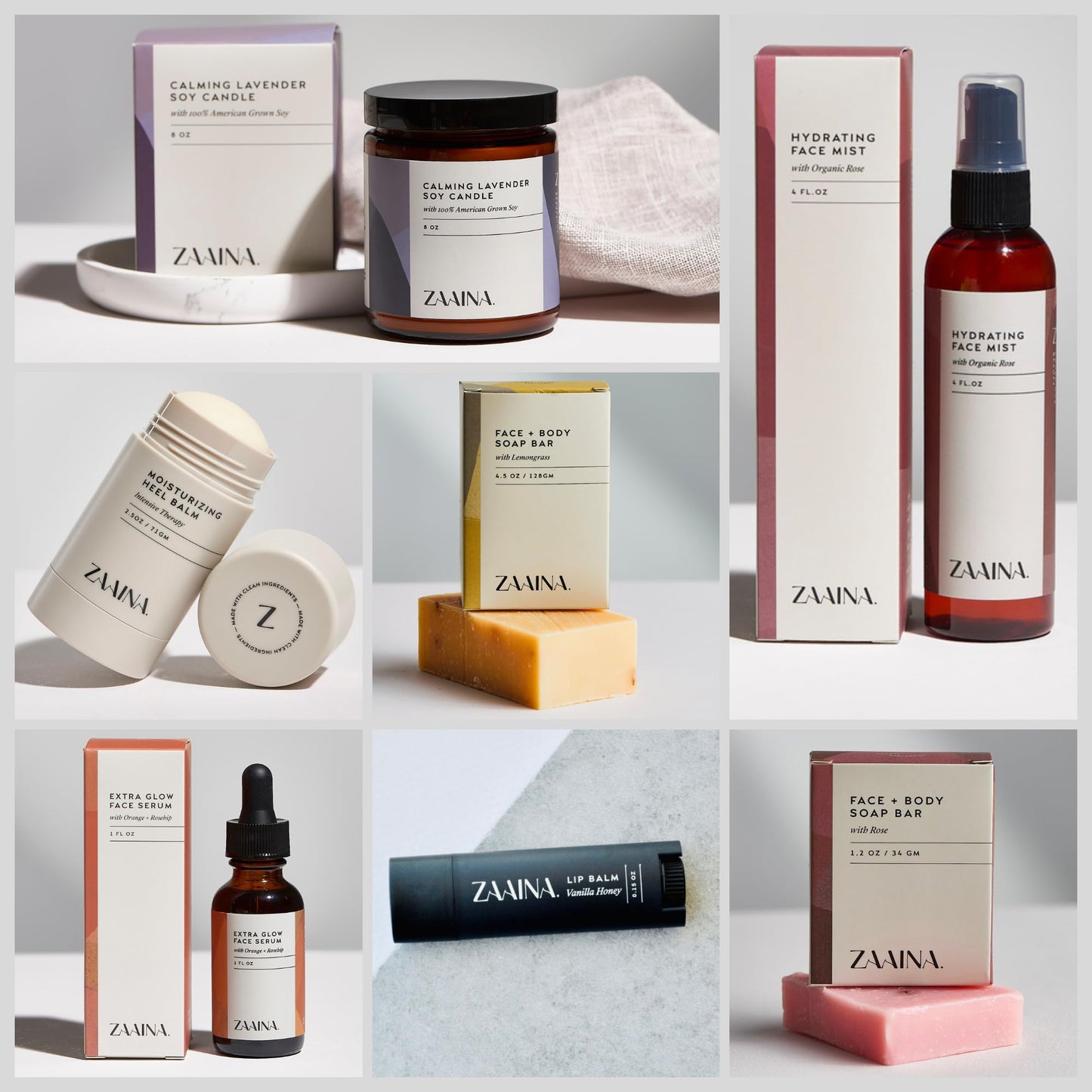 ZAAINA Spa Gift Set for Her - Relaxation Spa Kit for Women, Handmade in USA, Pampering At Home Bath and Body Self Care Spa Package, Luxury Spa Birthday Gifts for Women, Spa Gift Basket for Mom