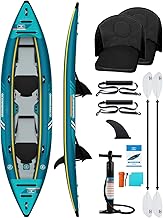 OCEANBROAD Inflatable Sit-in Kayak(NO HIN), 1 Person/2 Person Blow Up Kayak for Adults with Paddle, Kayak Seat, Pedal, Han...