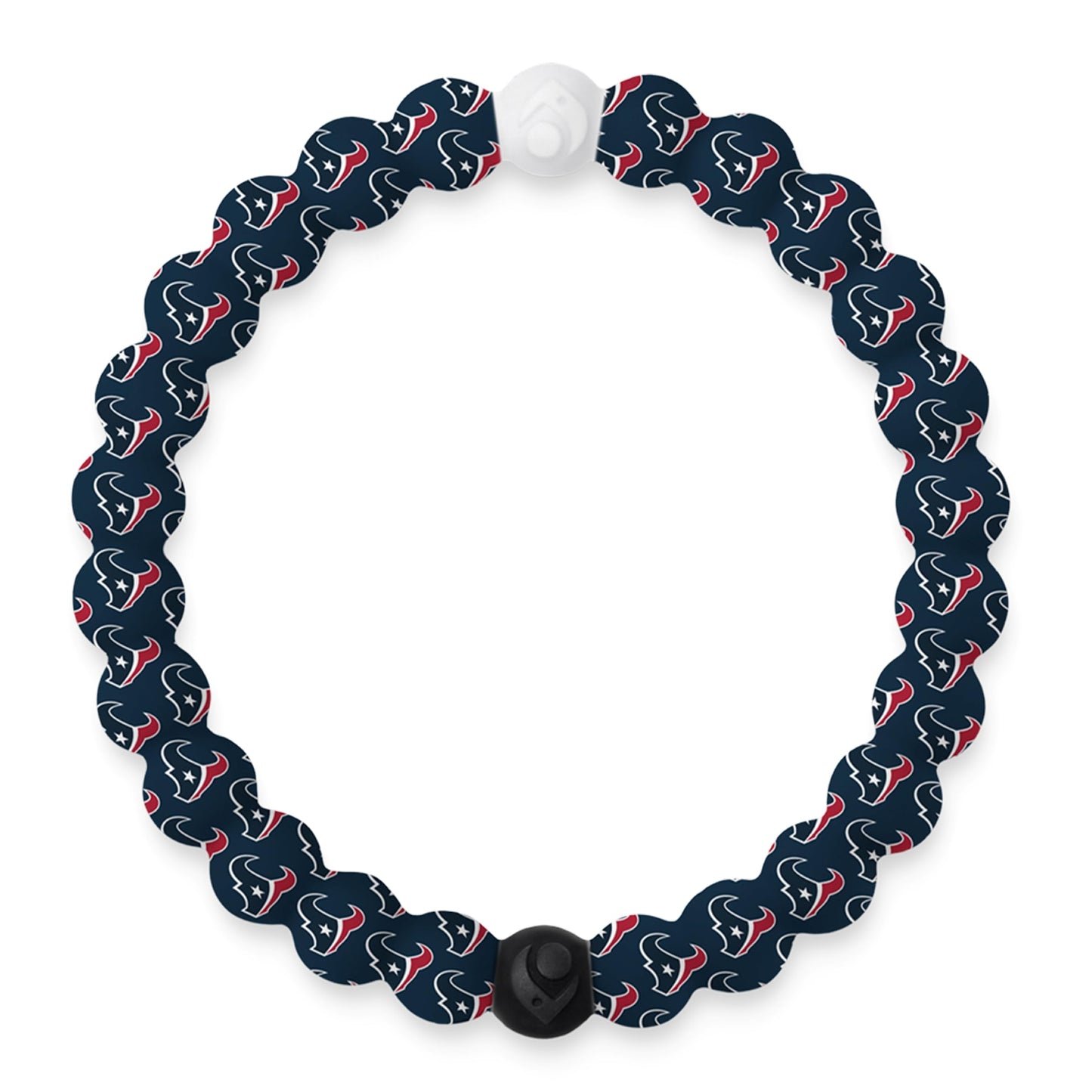 Lokai Silicone Beaded Bracelet for Men & Women, NFL Football Collection - Houston Texans, Large - Silicone Jewelry Fashion Brace