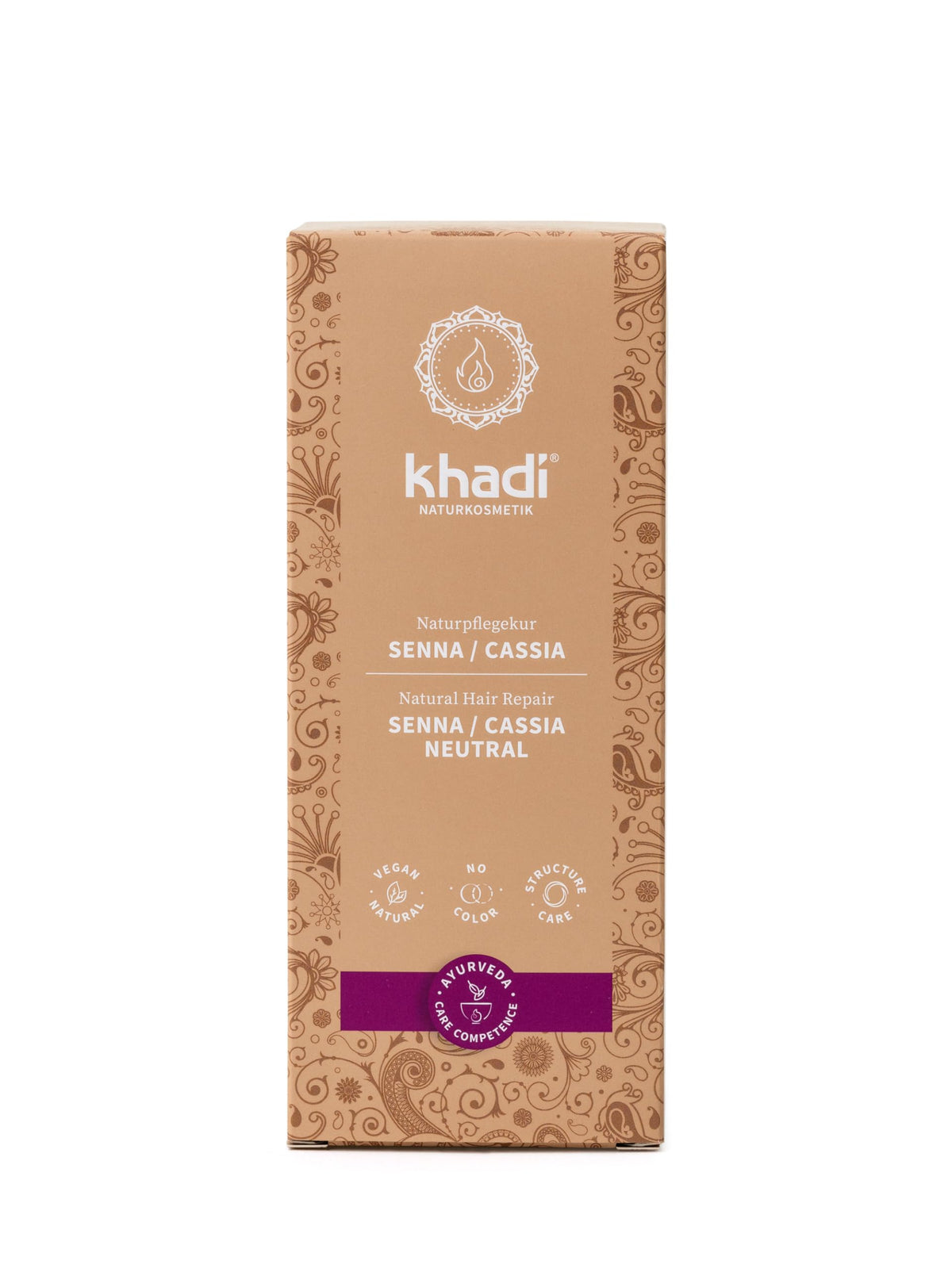 khadi SENNA/CASSIA Natural Hair Color - This colorless intensive care provides shine, volume, and elasticity - Plant hair color