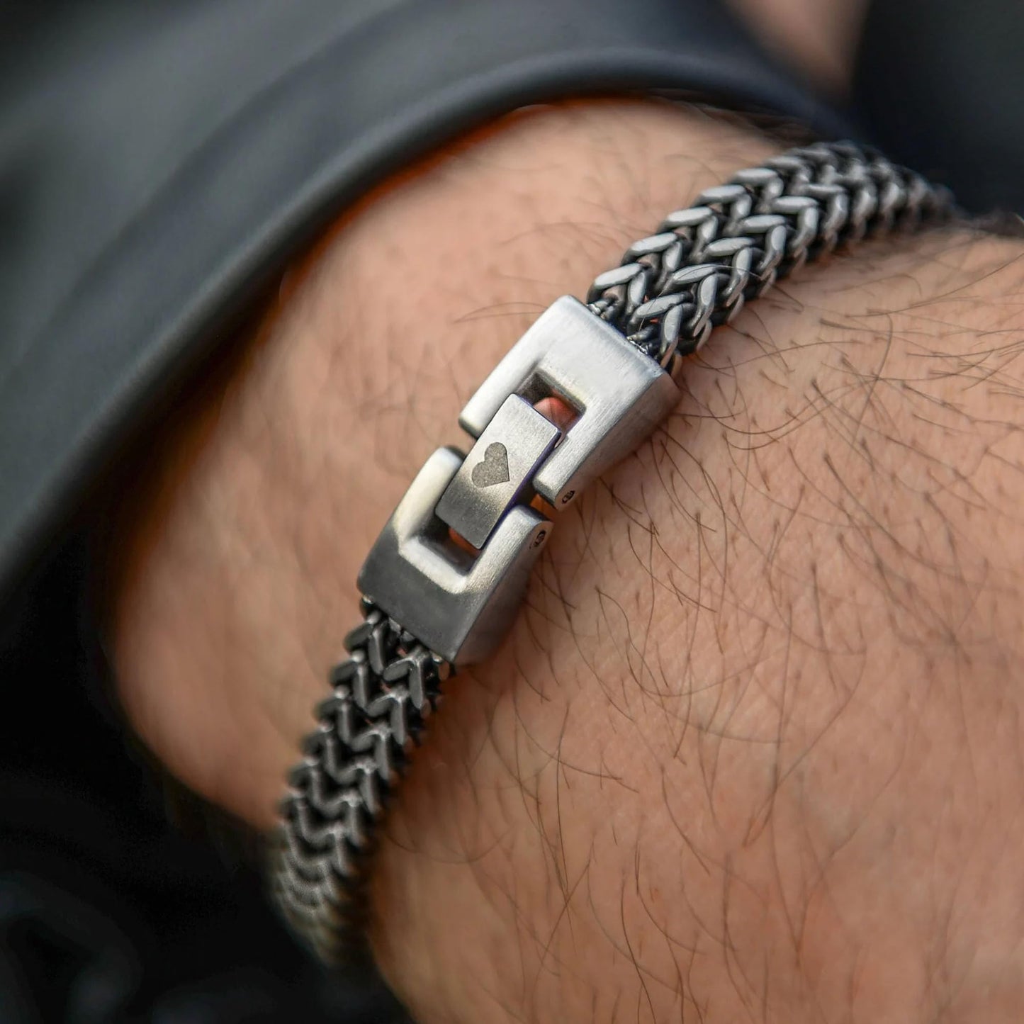 Husband Christmas Gifts Mens Bracelet, Husband Stocking Stuffers Link Chain Mens Jewelry Anniversary Birthday Gifts for Him