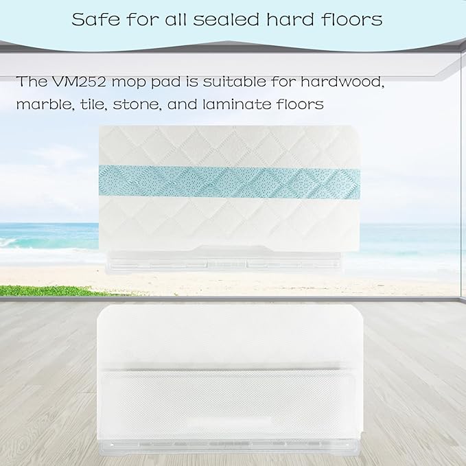 20 Pack Replacement Pads for Shark VACMOP VM252 VM200 VM190 VM250 VM251 VM200C VM252C VC205 QM250 Vac Mop Pads Refills, 20 Pack