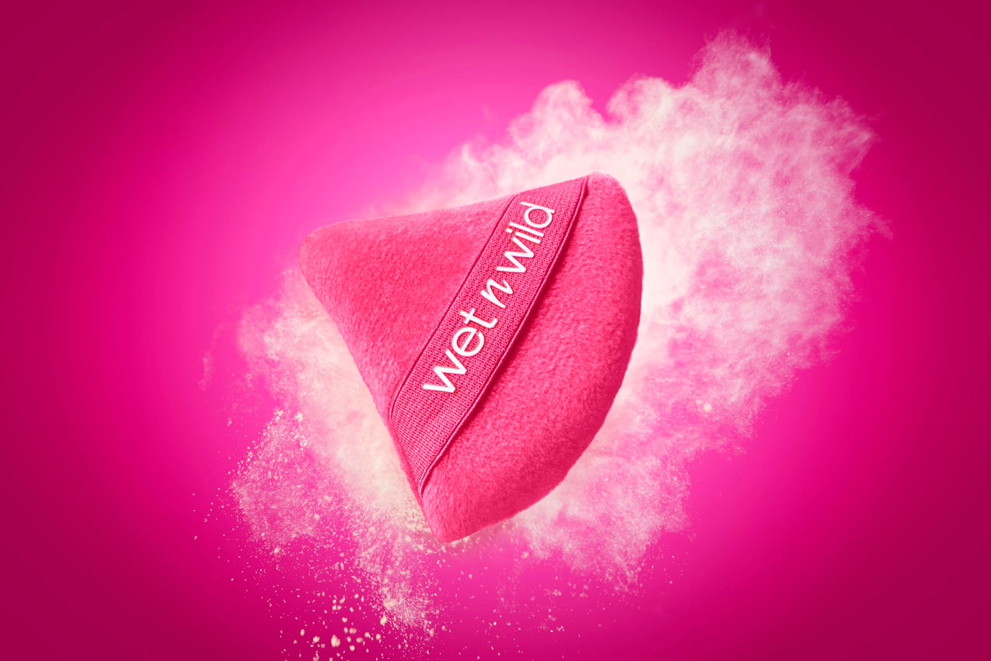 wet n wild Powder Puff, Ultra-Soft Velvet Triangle Puff for Loose & Pressed Powder, Precision Application Around Eyes & Nose, Re