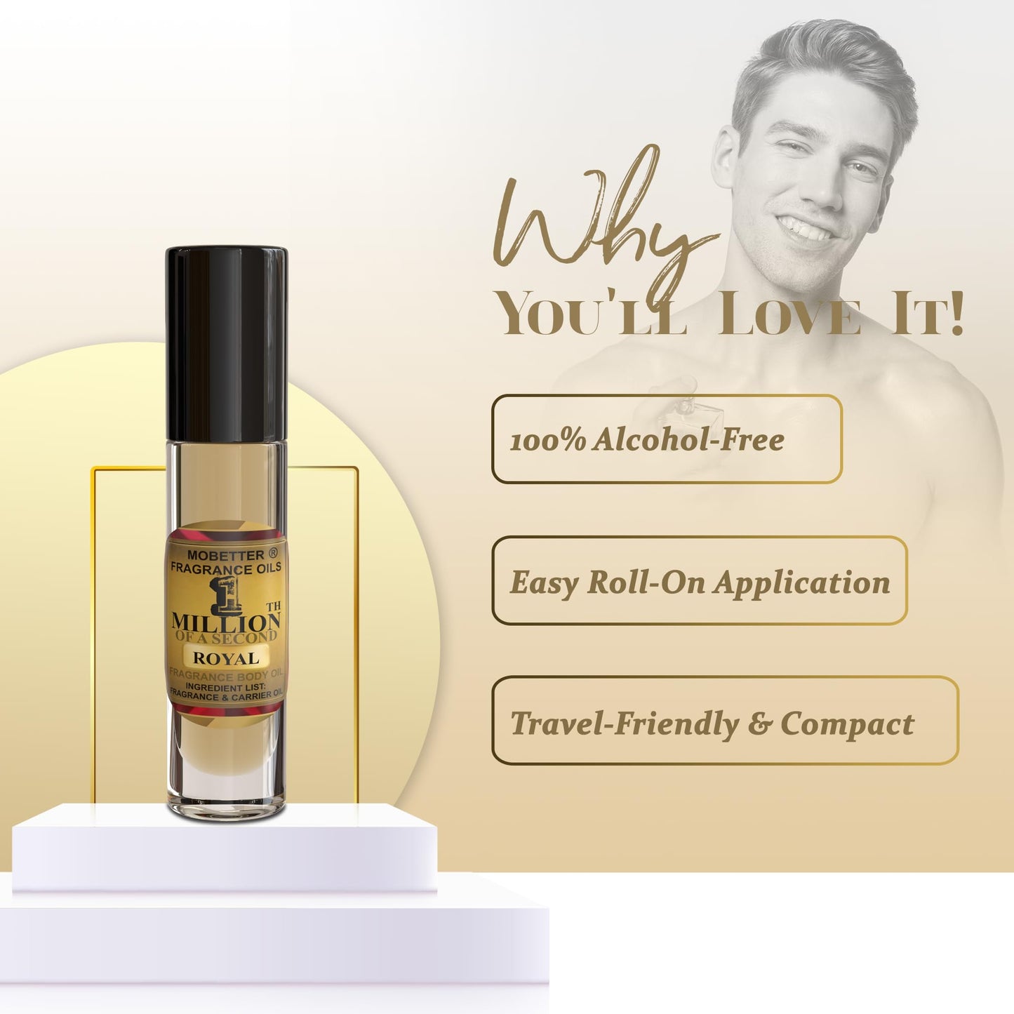 MOBETTER FRAGRANCE OILS 1 Millionth of a Second Royal Men Cologne Body Oil