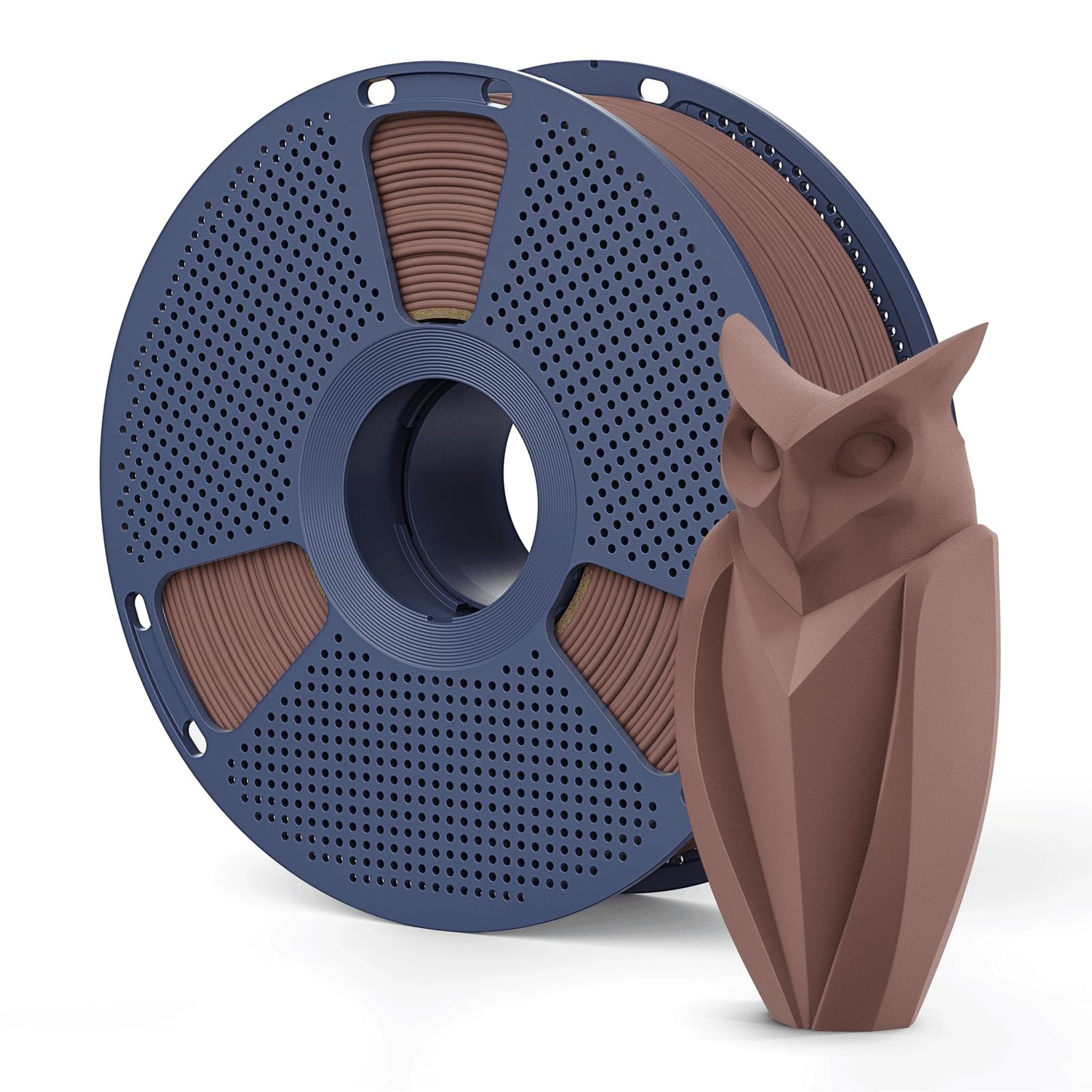 Real Wood Fiber PLA Filament 1.75mm, Natural Matte Texture, Reduced Clogging, Easy to Print, 1kg(2.2lbs) SUNLU 3D Printer Filame