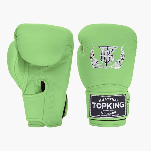 Top King Gloves Super Single Tone, Green, 8oz.