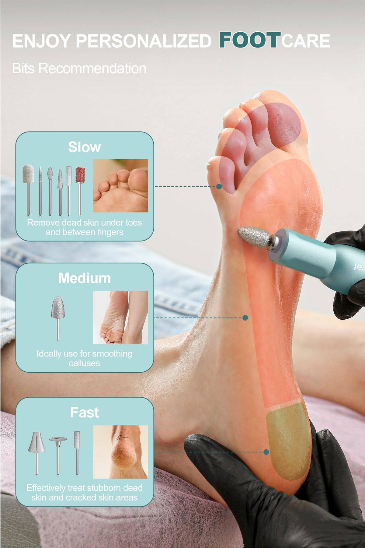 Cordless Electric Nail Drill Machine Professional for Acrylic Gel Nails, E-File for Manicure and Pedicure for Foot Portable Mani