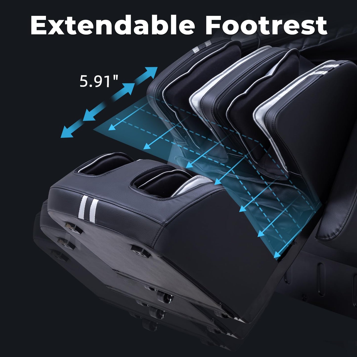 MassaMAX 4D Full Body Massage Chair for Daily Comfort Upgrade-Yoga Stretch, AI Voice Control, 55" SL Track, Zero Gravity, Extendable Footrest, 15 Modes, Foot Rollers, Waist & Calves Heating with Cover