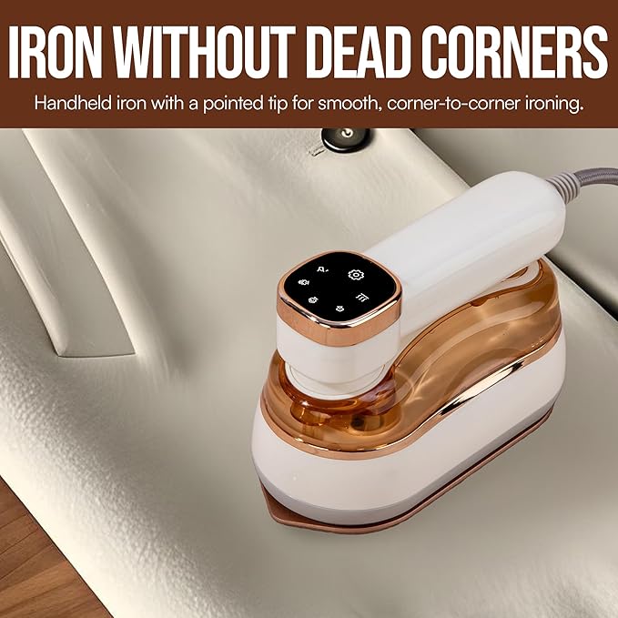 Mini Steamer, Portable Travel Steamer Iron with 3 Steam Modes, 180 Rotatable Handle, LED Indicator with Fast Heating Technology